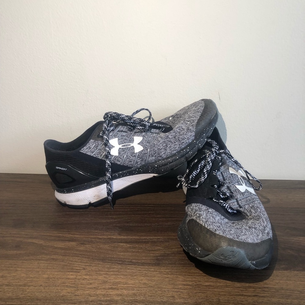 Under Armour Mens Charged Bandit 2 Grey Size 7.5